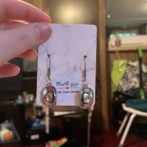 Cowboy hat earrings🤠